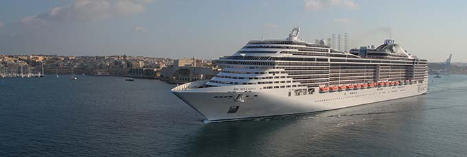 Kryssningsfartyget MSC Splendida